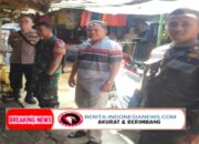 Giat Sinergitas TNI Polri Dan Perangkat Desa Wilayah Hukum Polsek Caringin Sambangi Pasar Tohaga