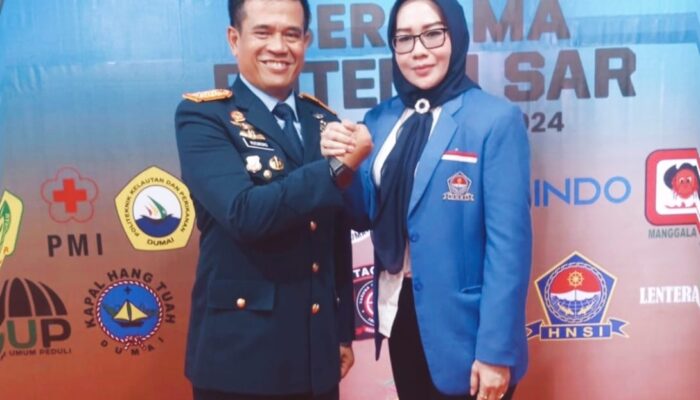 Ketua HNSI Dumai Nita Ariani Hadir Acara Tatap Muka Kepala BASARNAS Bapak Marsekal Madya TNI Kusworo, S.E.,M.M.