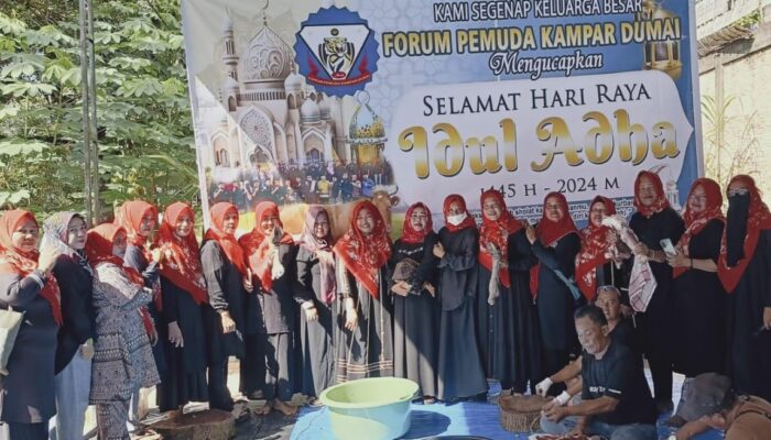 Forum Pemuda Kampar Dumai Lakukan Pemotongan Hewan Qurban Idul Adha 1445 H