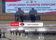 Kapolres Bogor Pimpin Langsung Upacara Kenaikan Pangkat Pengabdian Untuk Pers Polres Bogor