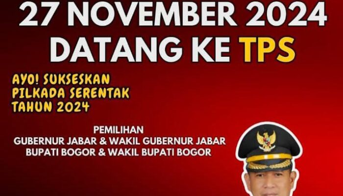 Tanggapan Camat Kemang Sebut Flyer Dukungan Kepada Salah satu Paslon Bupati Bogor itu hoax.