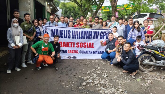 Majelis Wilayah XV GPdi Adakan Bakti Pengobatan Gratis dan Sunatan Massal di desa Gunung Sindur