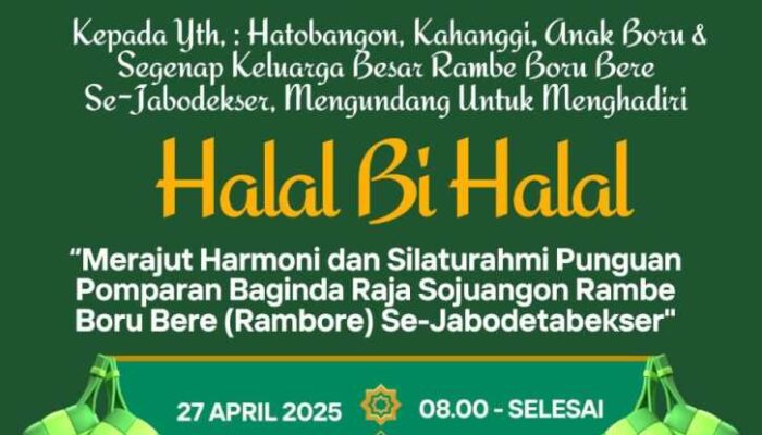 Persatuan Rambe Boru Bere Se-Jabodetabekser Persiapkan HBH Perkuat TaliSilaturahmi.