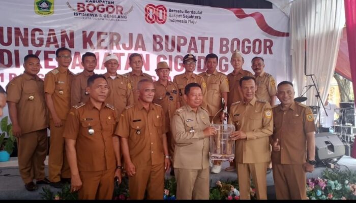 Wakil Bupati Bogor melakukan Kunjungan Kerja sekali gus Hadiri Gebyar Terpadu di Kecamatan Cigudeg.