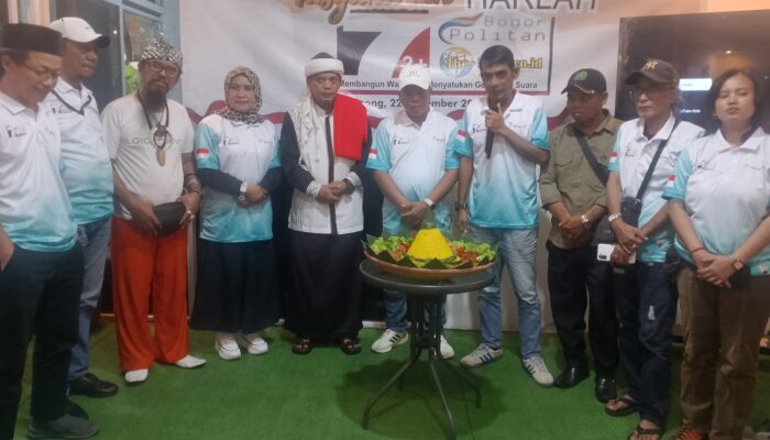 Acara Tasyukuran Media Online Bogor Politan ke 7 tahun berjalan dengan khidmat.