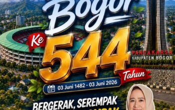 FRAKSI PARTAI GRINDRA HJ.NURHAYATI S.Ag MENGUCAPKAN SELAMAT HARI JADI BOGOR KE 544 Bergerak Serempak nyata berdampak!